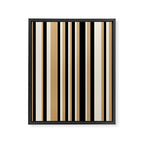Classic Stripes VII - Neutral Vintage Framed Canvas Print Gallery Image 6