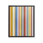 Classic Stripes VIII - 70s Summer Framed Canvas Print Gallery Image 6