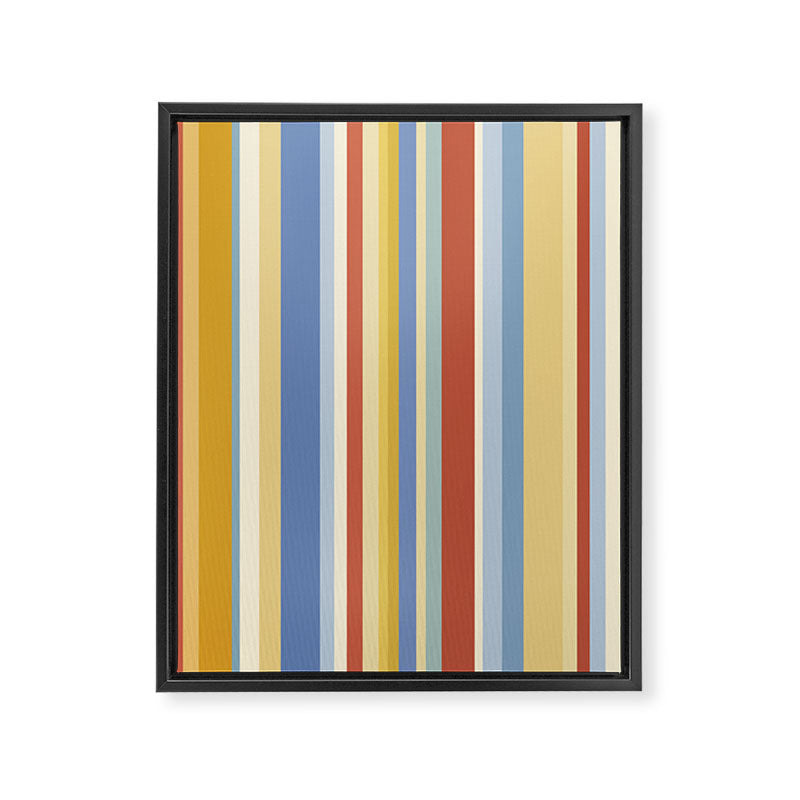 Classic Stripes VIII - 70s Summer Framed Canvas Print Gallery Image 6