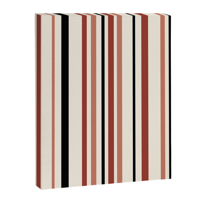 Classic Stripes XI - Neutral Pink Canvas Print Gallery Image 1