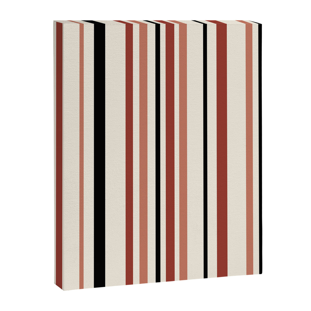 Classic Stripes XI - Neutral Pink Canvas Print Gallery Image 6