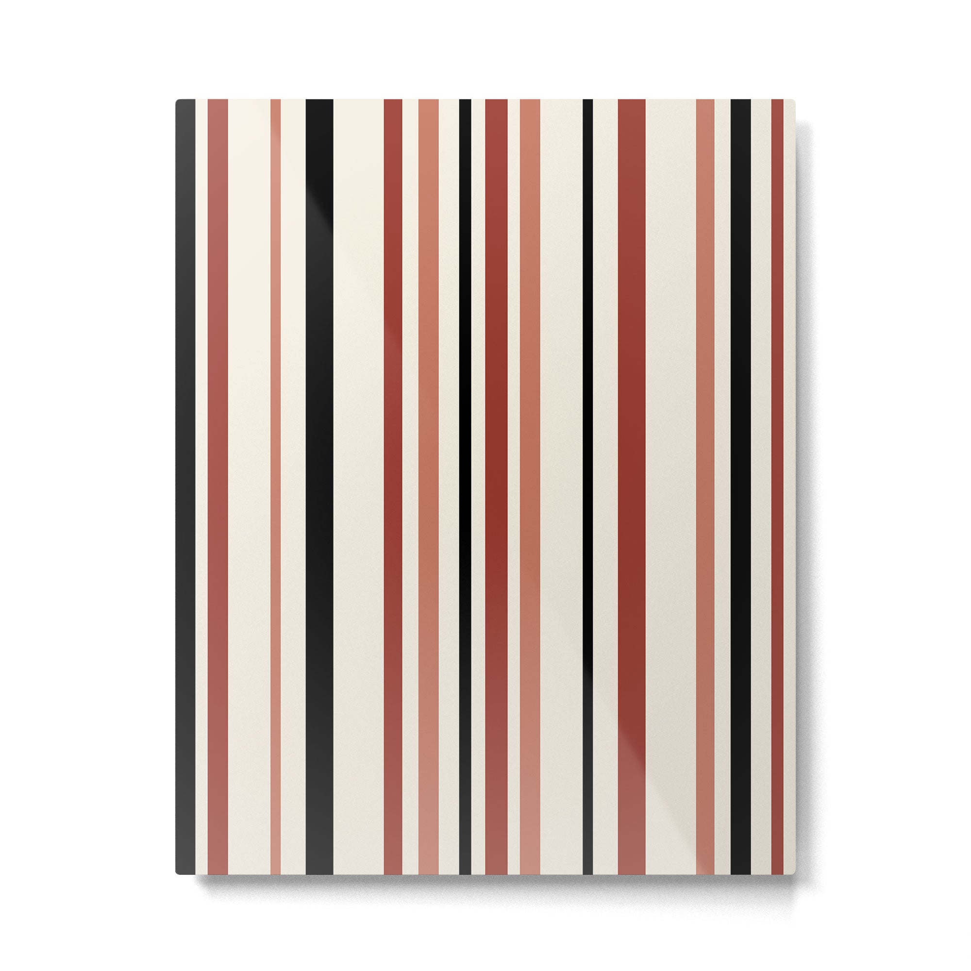 Classic Stripes XI - Neutral Pink Metal Print Gallery Image 4