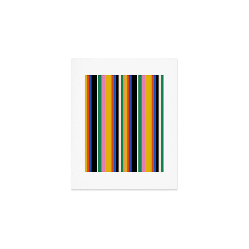 Classic Stripes XIII - Bold Retro Art Print Gallery Image 1