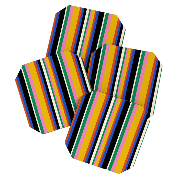 Classic Stripes XIII - Bold Retro Coaster Gallery Image 1