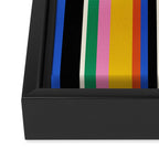 Classic Stripes XIII - Bold Retro Framed Canvas Print Gallery Image 3