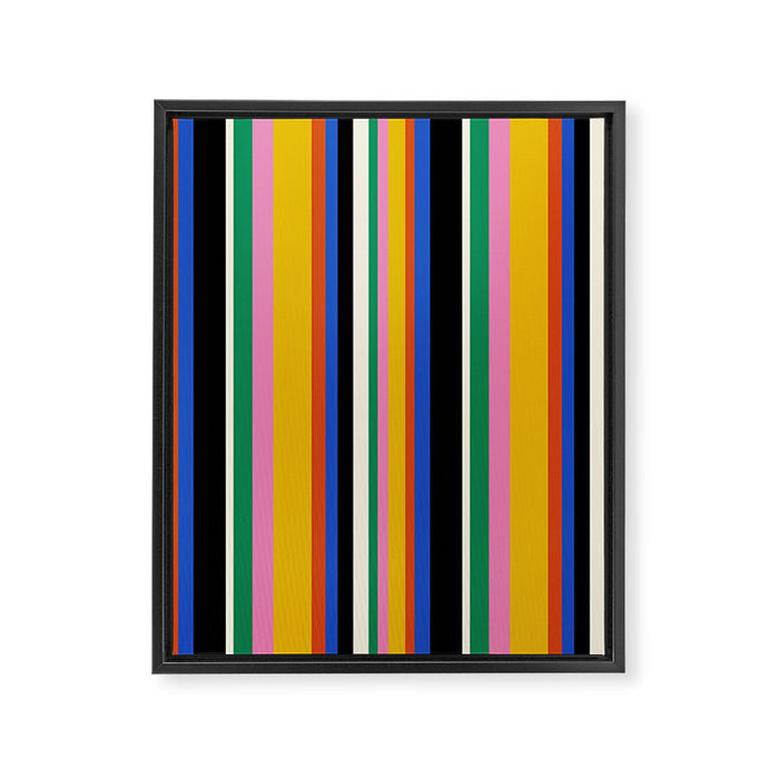 Classic Stripes XIII - Bold Retro Framed Canvas Print Gallery Image 1