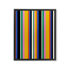 Classic Stripes XIII - Bold Retro Framed Canvas Print Gallery Image 6