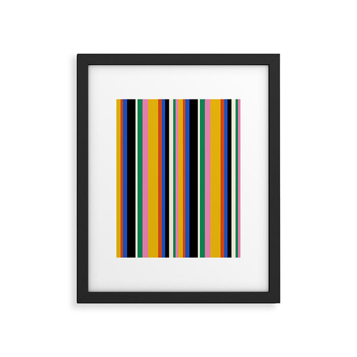 Classic Stripes XIII - Bold Retro Framed Art Print Gallery Image 1
