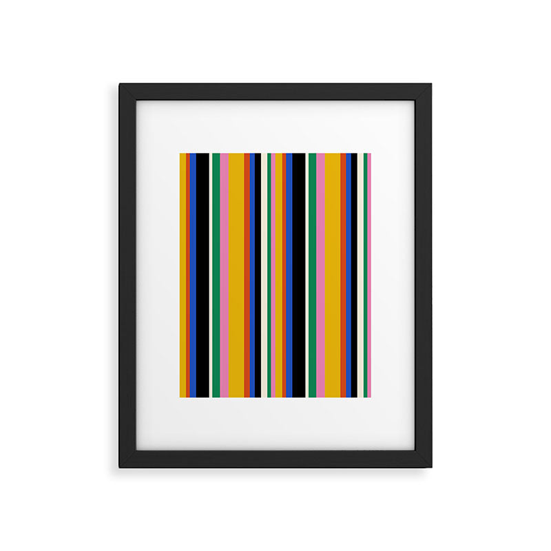 Classic Stripes XIII - Bold Retro Framed Art Print Gallery Image 5