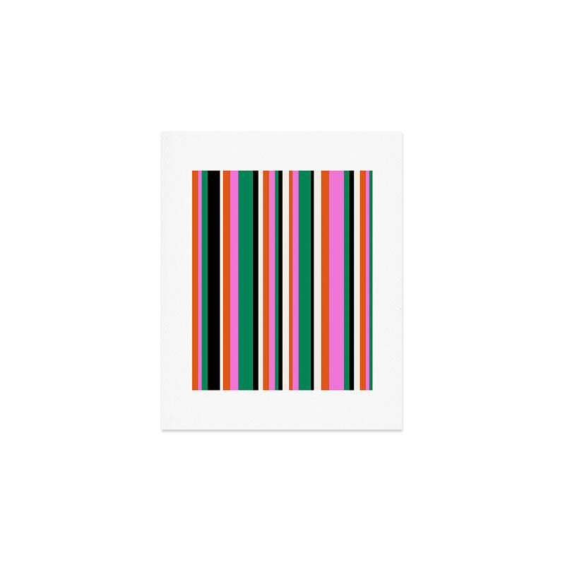 Classic Stripes XIV - Bold Retro Art Print Gallery Image 1