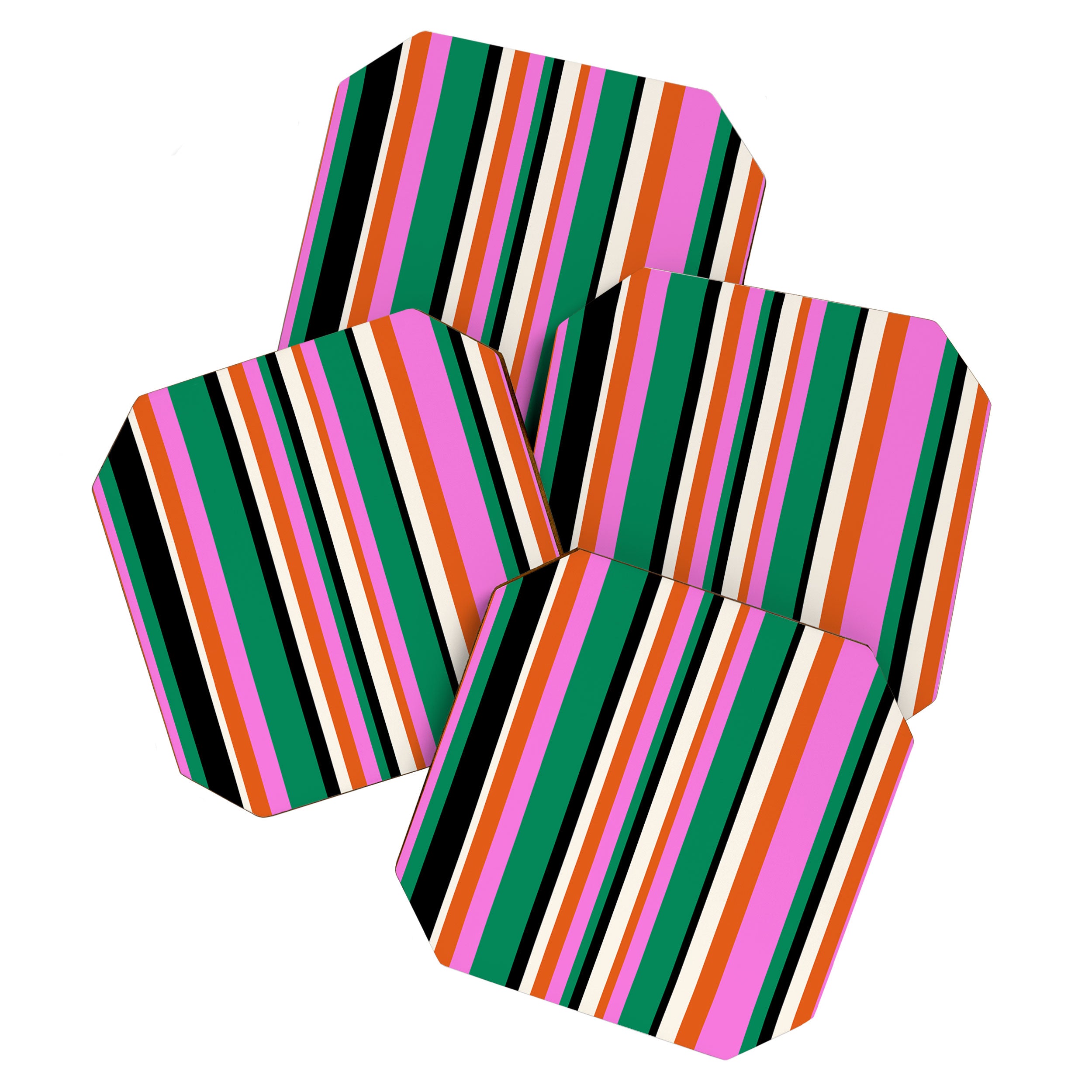 Classic Stripes XIV - Bold Retro Coaster Gallery Image 1