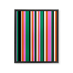 Classic Stripes XIV - Bold Retro Framed Canvas Print Gallery Image 6