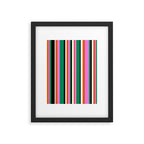 Classic Stripes XIV - Bold Retro Framed Art Print Gallery Image 5