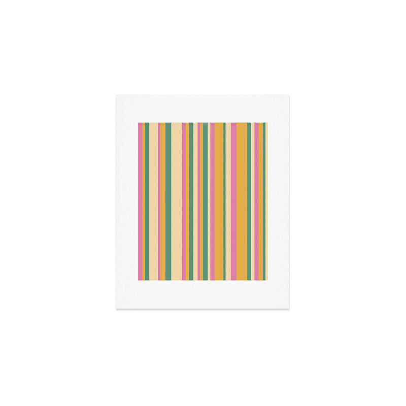 Classic Stripes XIX - Boho Vintage Art Print Gallery Image 1