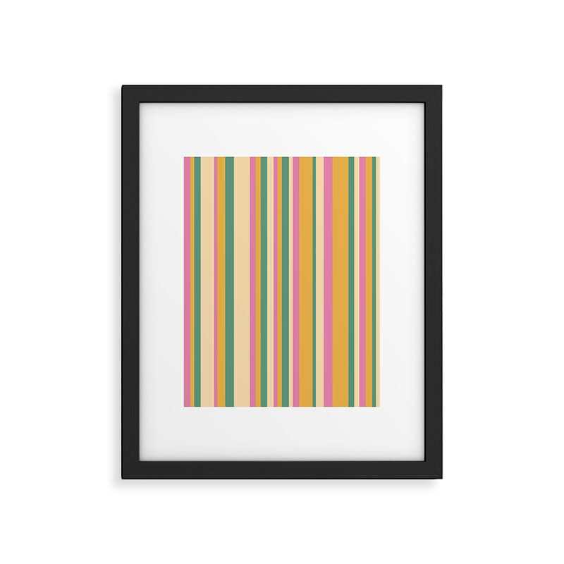 Classic Stripes XIX - Boho Vintage Framed Art Print Gallery Image 5