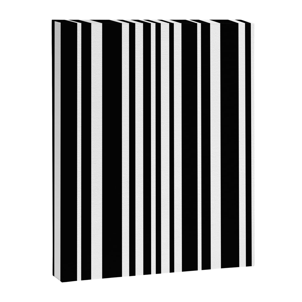 Classic Stripes XLI - Black and White Canvas Print Gallery Image 6