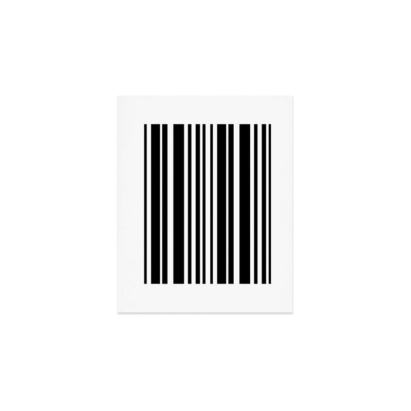 Classic Stripes XLI - Black and White Art Print Gallery Image 1