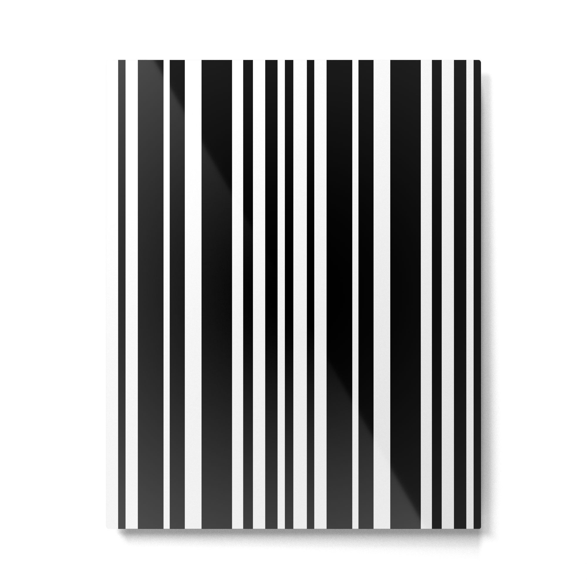 Classic Stripes XLI - Black and White Metal Print Gallery Image 4