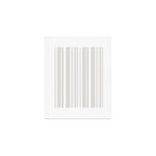 Classic Stripes XLII - Grey and White Art Print Gallery Image 1