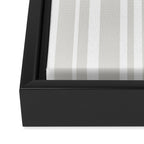 Classic Stripes XLII - Grey and White Framed Canvas Print Gallery Image 3