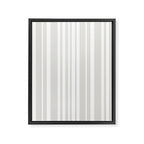Classic Stripes XLII - Grey and White Framed Canvas Print Gallery Image 6