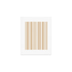 Classic Stripes XLIII - Neutral Tan Art Print Gallery Image 1