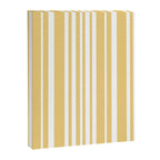 Classic Stripes XLIV - Pastel Yellow Canvas Print Gallery Image 6