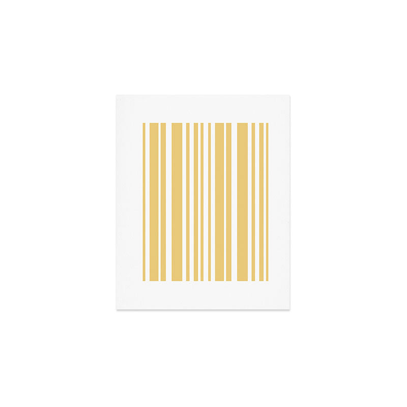 Classic Stripes XLIV - Pastel Yellow Art Print Gallery Image 1