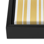 Classic Stripes XLIV - Pastel Yellow Framed Canvas Print Gallery Image 3
