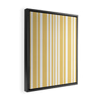 Classic Stripes XLIV - Pastel Yellow Framed Canvas Print Gallery Image 2