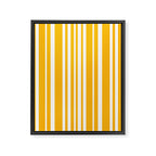 Classic Stripes XLV - Golden Yellow Framed Canvas Print Gallery Image 6