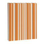 Classic Stripes XLVI - Retro Orange Canvas Print Gallery Image 6
