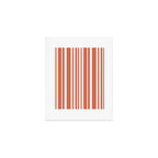 Classic Stripes XLVII - Brick Red Art Print Gallery Image 1