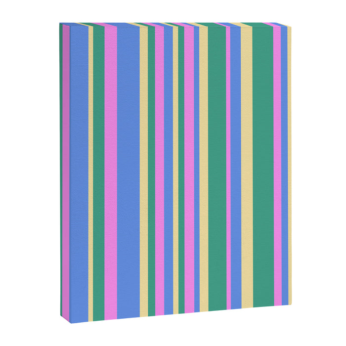 Classic Stripes XV - 90s Pastel Canvas Print Gallery Image 1