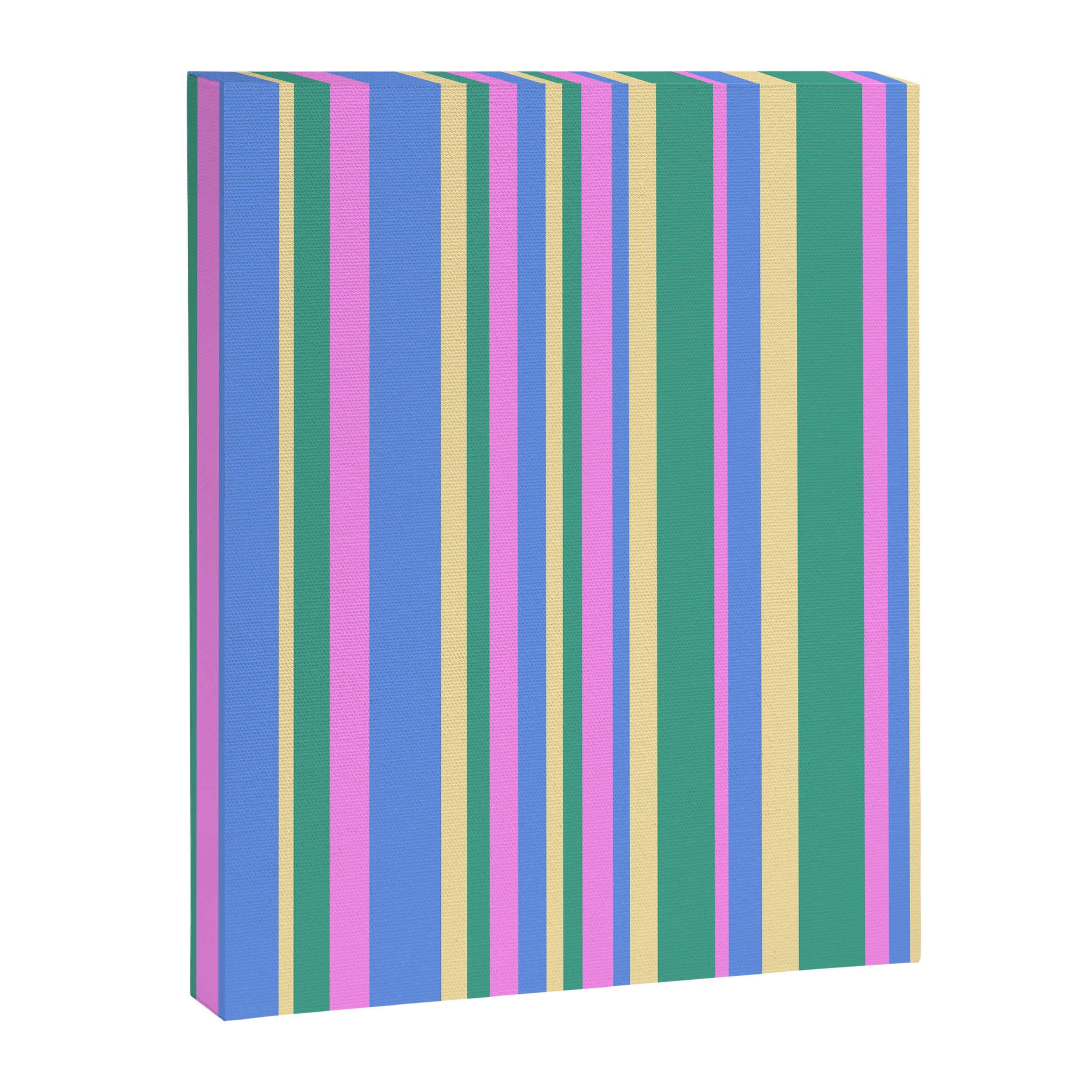Classic Stripes XV - 90s Pastel Canvas Print Gallery Image 6