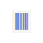 Classic Stripes XV - 90s Pastel Art Print Gallery Image 1