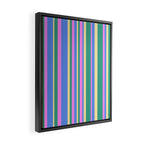Classic Stripes XV - 90s Pastel Framed Canvas Print Gallery Image 2