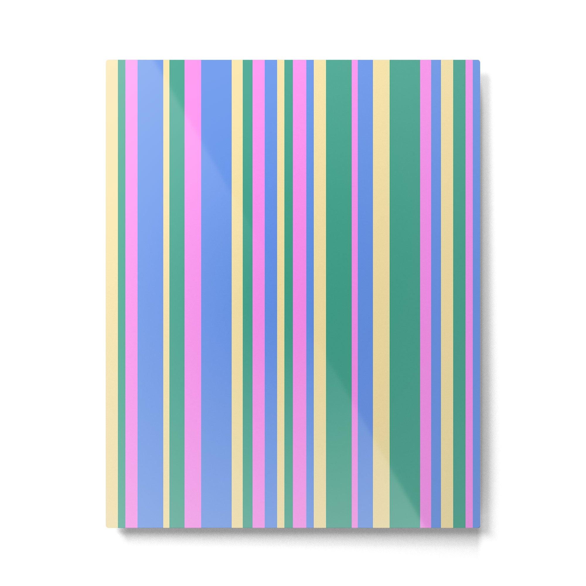 Classic Stripes XV - 90s Pastel Metal Print Gallery Image 4