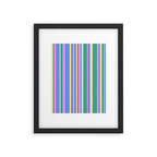 Classic Stripes XV - 90s Pastel Framed Art Print Gallery Image 5