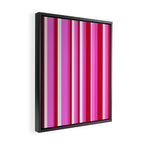 Classic Stripes XVII - Y2K Pink and Red Framed Canvas Print Gallery Image 2