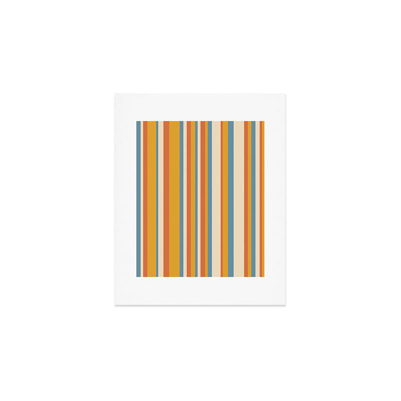 Classic Stripes XX - Retro Summer Art Print Gallery Image 1