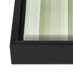 Classic Stripes XXI - Pastel Natural Green Framed Canvas Print Gallery Image 3