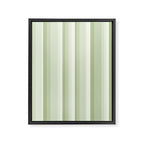 Classic Stripes XXI - Pastel Natural Green Framed Canvas Print Gallery Image 6