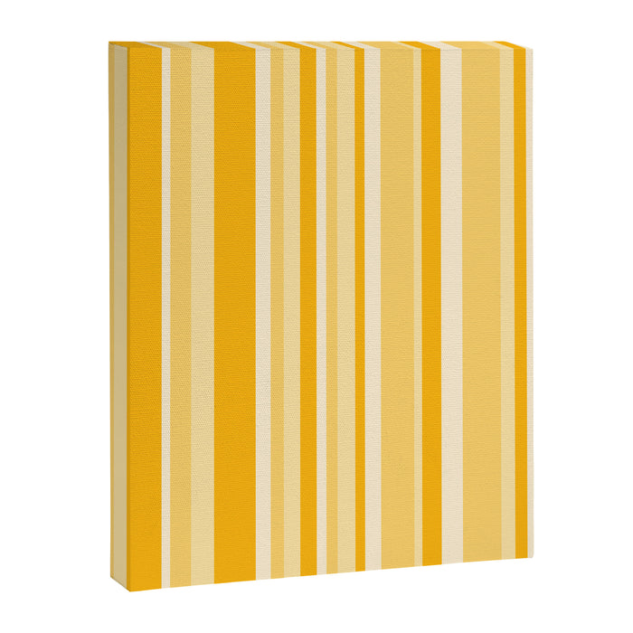 Classic Stripes XXII - Golden Sunshine Yellow Canvas Print Gallery Image 1