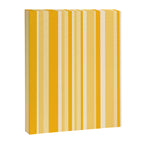 Classic Stripes XXII - Golden Sunshine Yellow Canvas Print Gallery Image 6