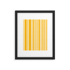 Classic Stripes XXII - Golden Sunshine Yellow Framed Art Print Gallery Image 5