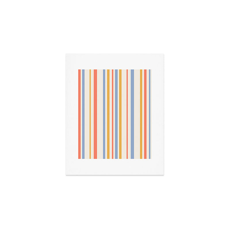 Classic Stripes XXIII - Retro Summer Art Print Gallery Image 1