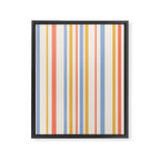 Classic Stripes XXIII - Retro Summer Framed Canvas Print Gallery Image 6