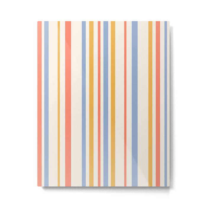 Classic Stripes XXIII - Retro Summer Metal Print Gallery Image 1