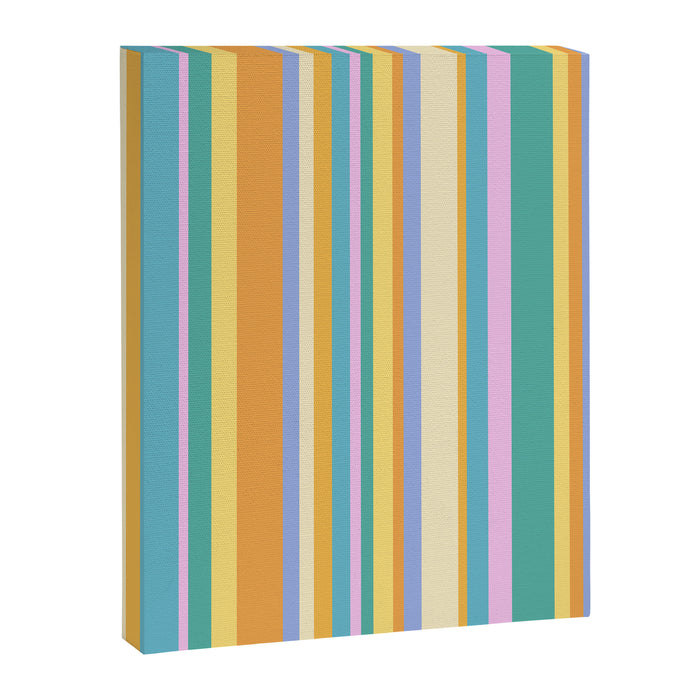 Classic Stripes XXIV - 90s Summer Canvas Print Gallery Image 1